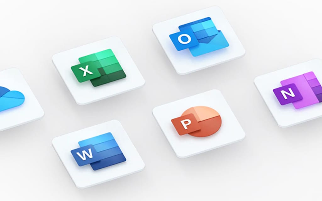 Microsoft Office 2019 Home and Business App Icons