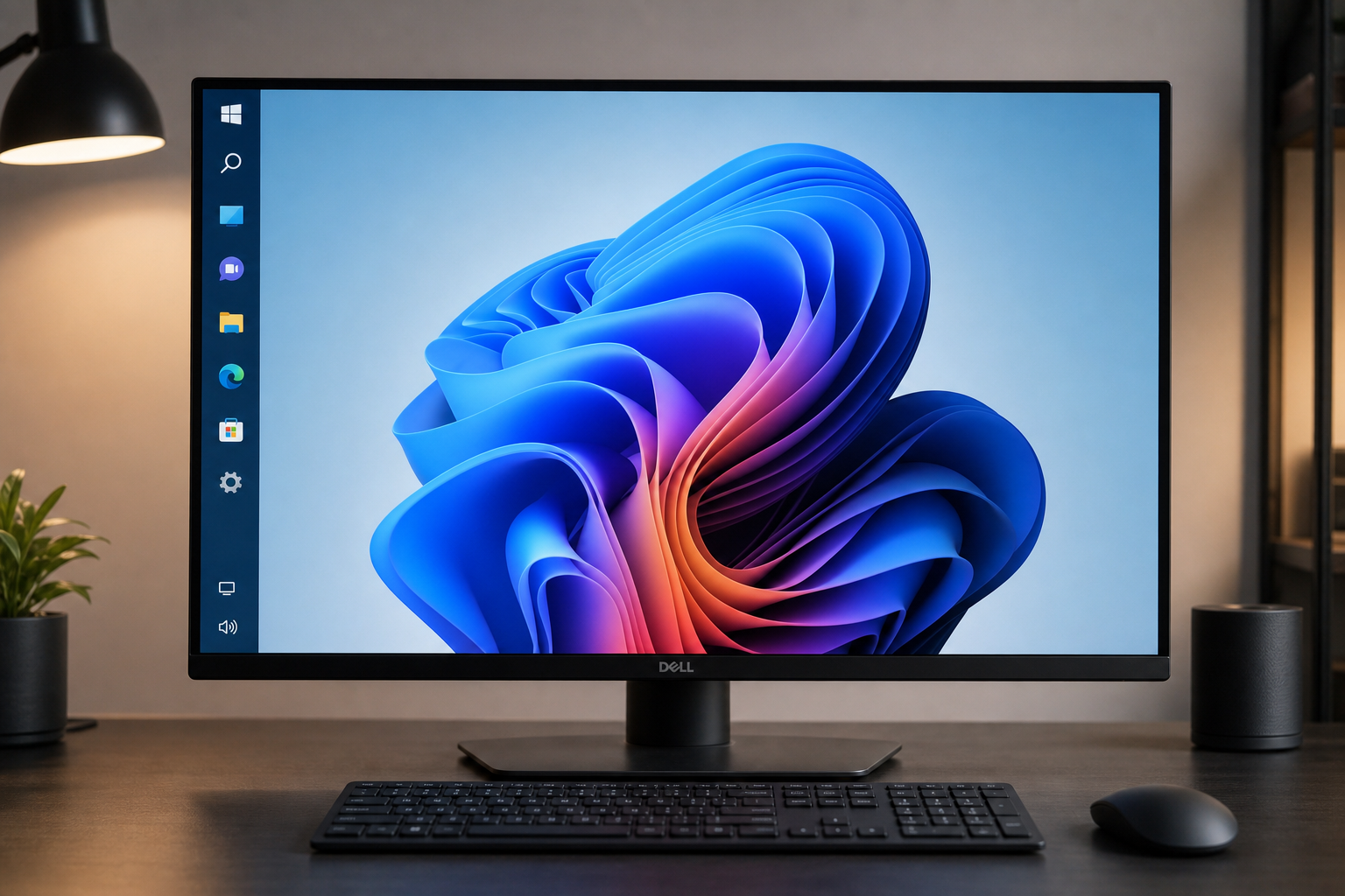 Windows 11 fixes in 2026 showing repositioned taskbar on a modern desktop