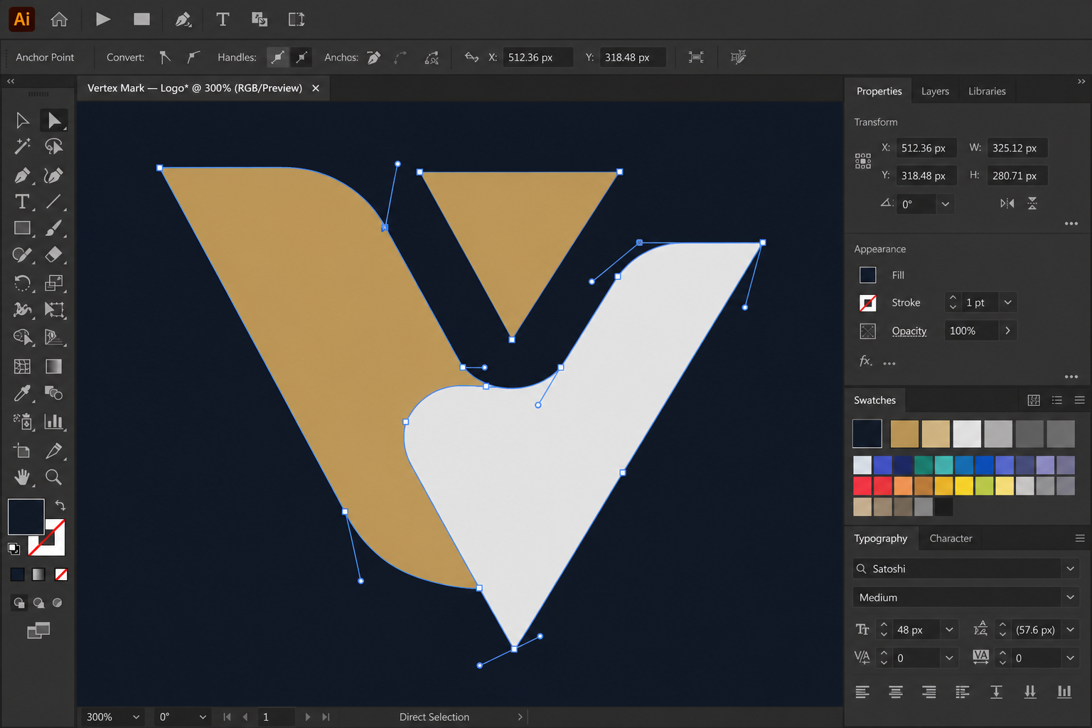 Professional CorelDRAW vector design tool node editing workspace on screen