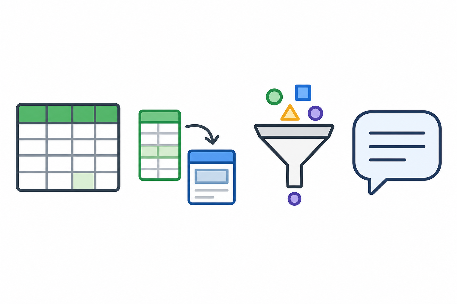 Icons representing formula automation tools replacing removed function