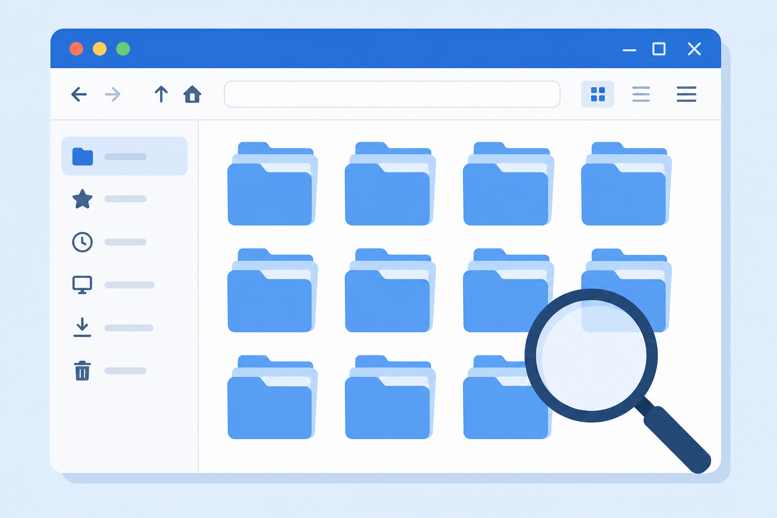 File Explorer view after applying Windows 11 settings changes