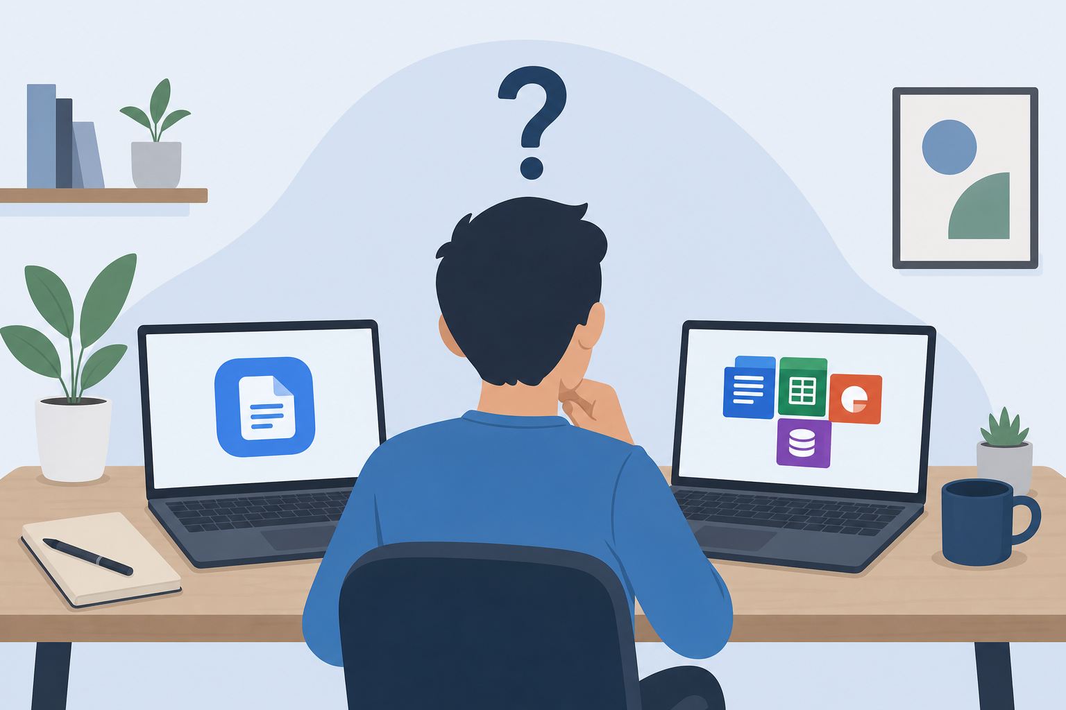 Office worker weighing AI clones of office apps against Microsoft Office